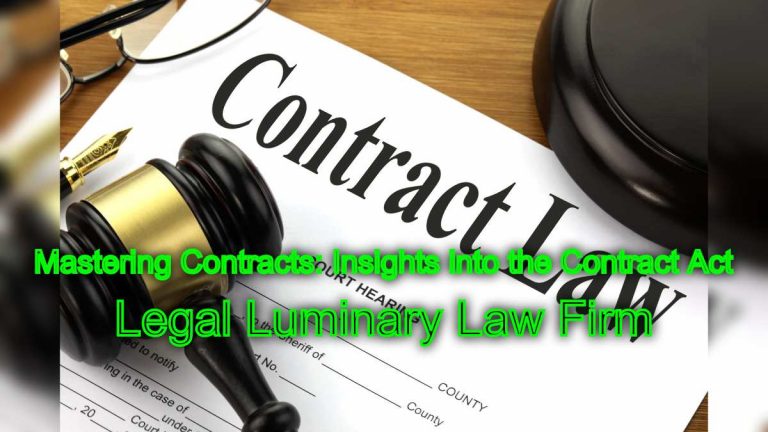 Mastering Contracts: Insights into the Contract Act