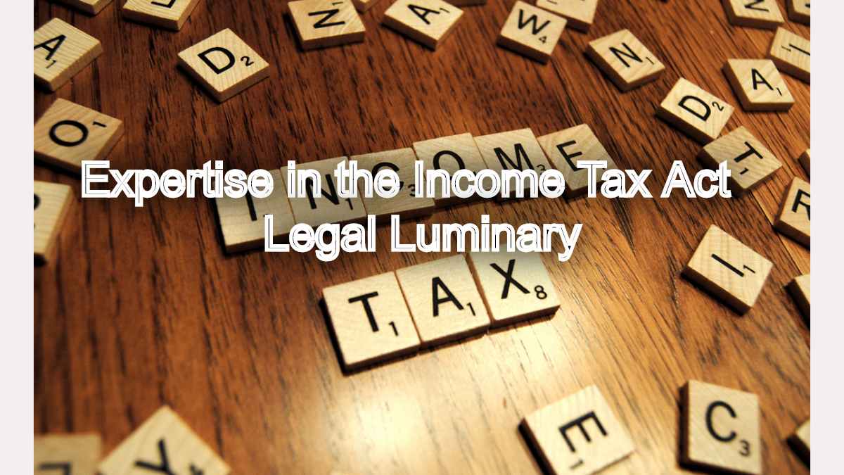 Decoding Taxation Laws: Expertise in the Income Tax Act