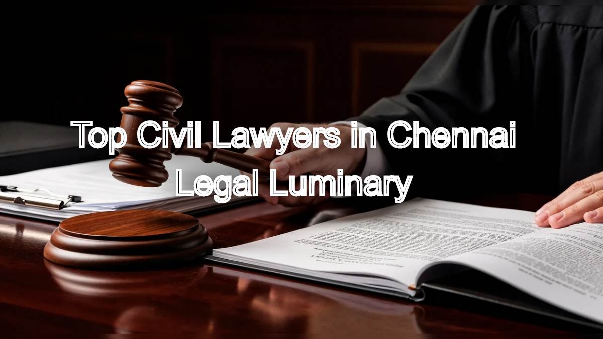Top Civil Lawyers in Chennai: Expert Legal Guidance for Your Case