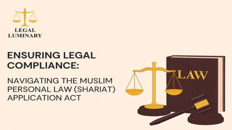 Ensuring Legal Compliance: Navigating the Muslim Personal Law (Shariat) Application Act